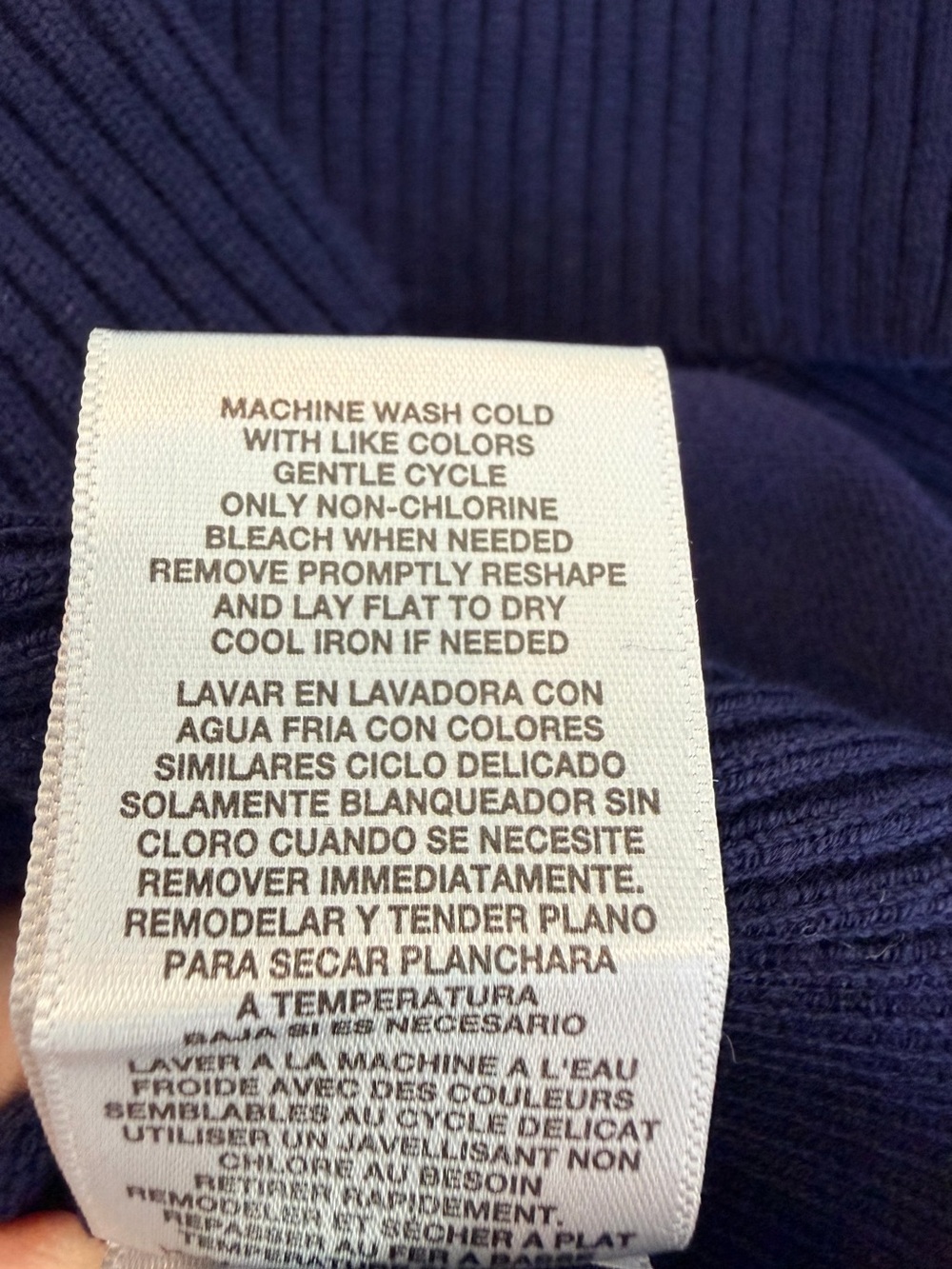 Madden Girl Game Day Sweater “95” Navy and White Varsity Knit Medium Football - Picture 9 of 9